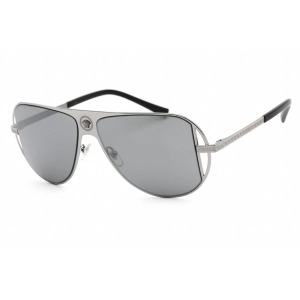 Versace Men's Sunglasses - Full Rim Gunmetal Metal Aviator Shape Frame | VE2212 10016G