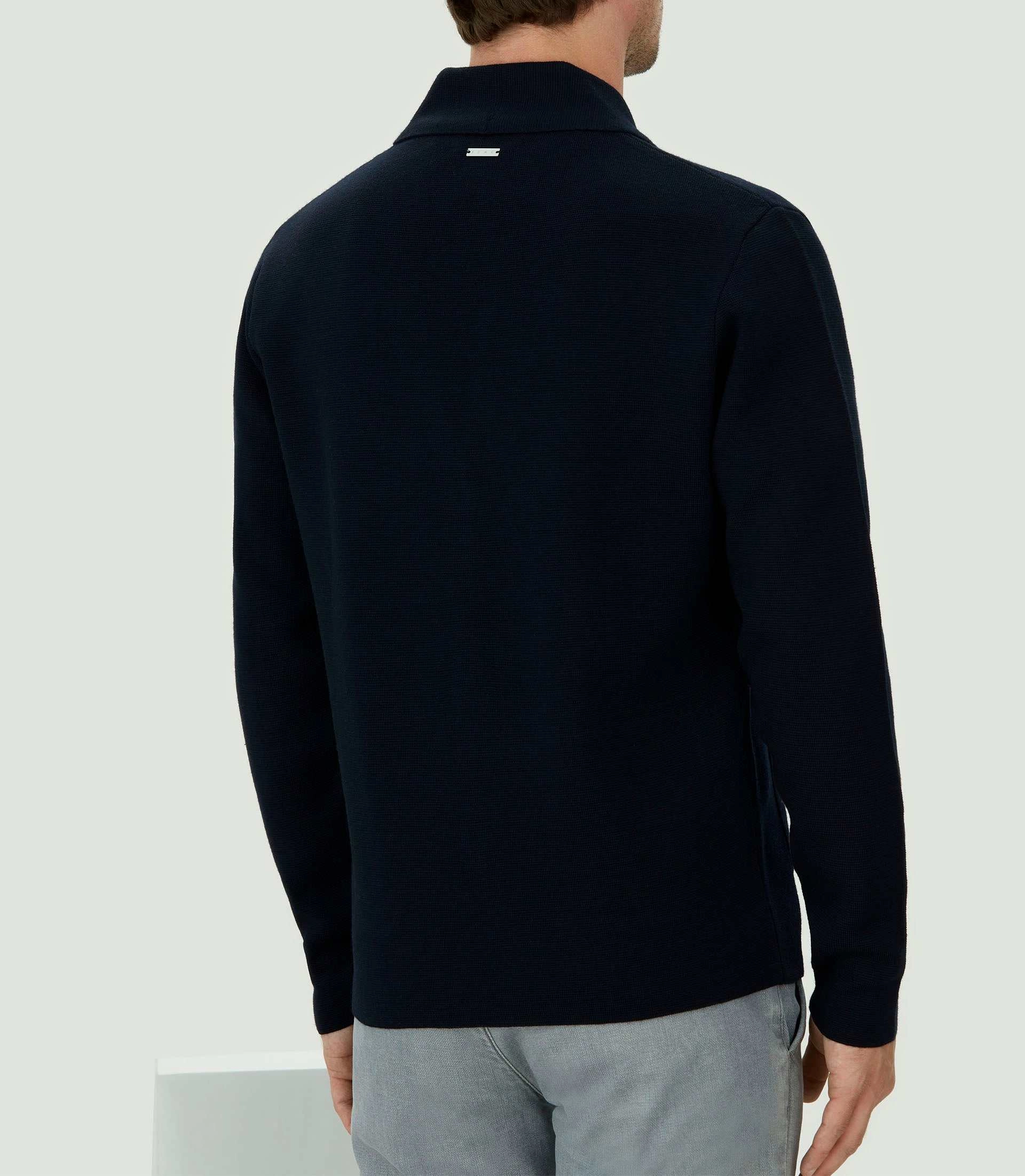 Veste en maille marine Lehny