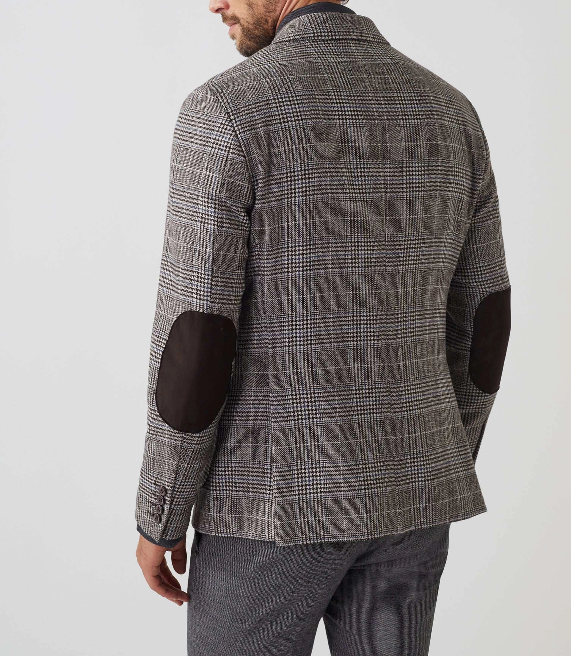 Veste Prince de Galles marron Romance