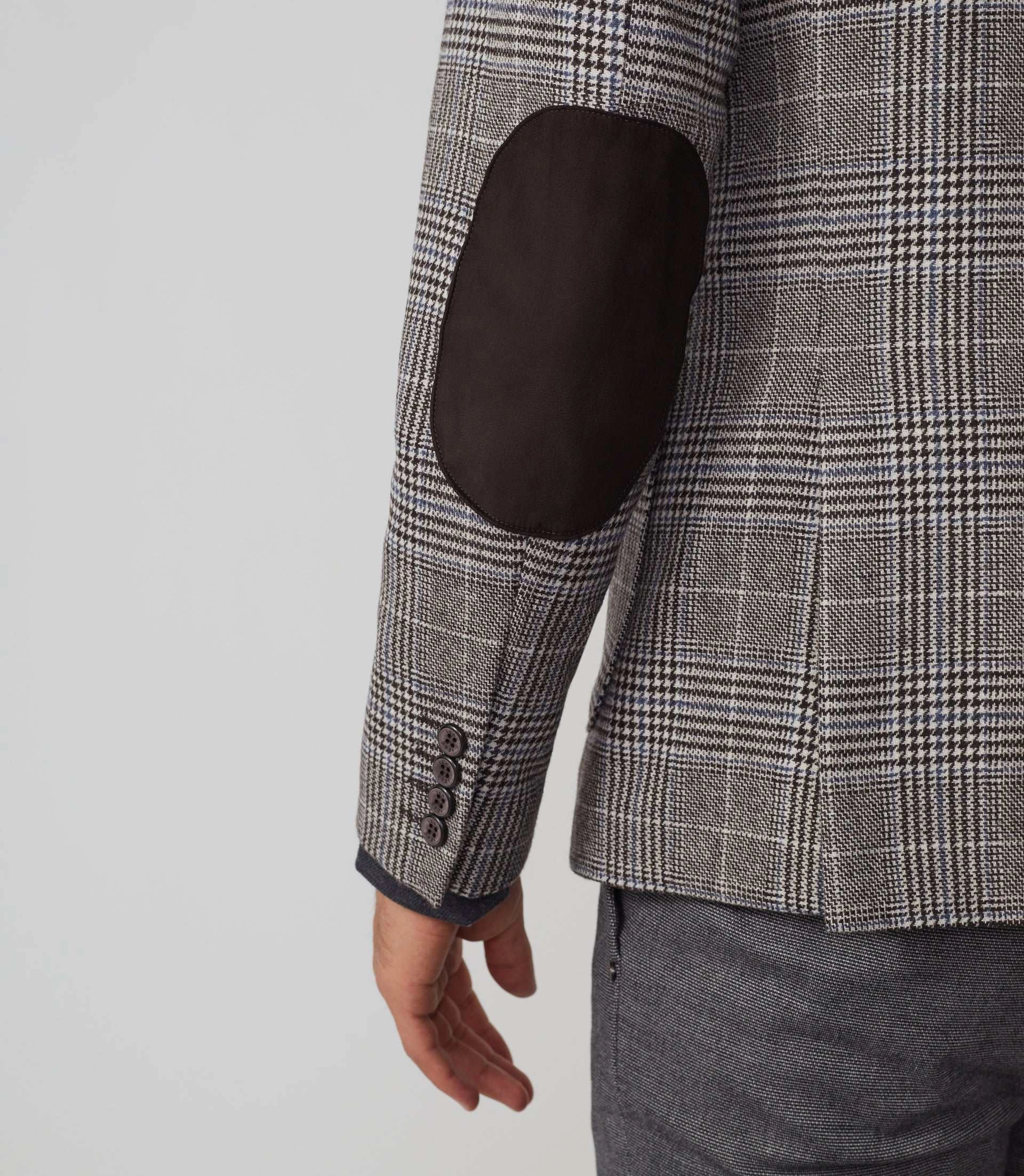 Veste Prince de Galles marron Romance