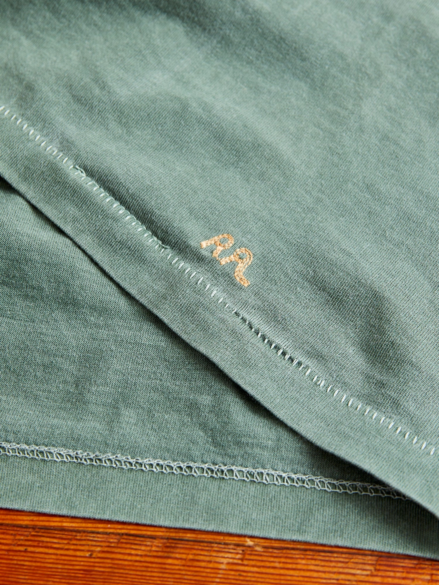 Vintage Knit T-Shirt in Forest Green