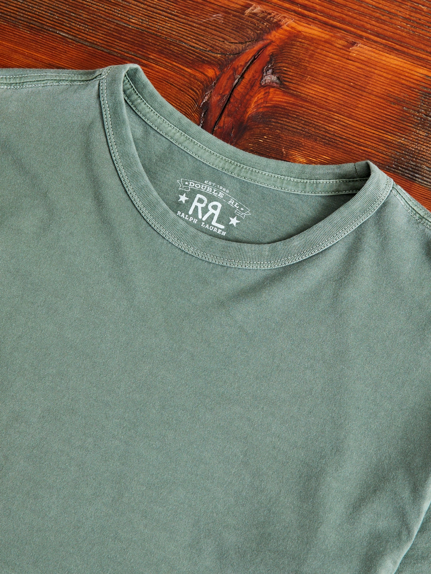 Vintage Knit T-Shirt in Forest Green