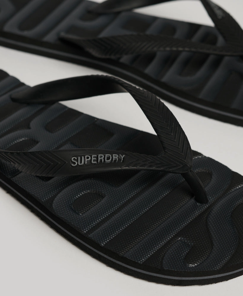 Vintage Vegan Flip Flop | Black Tonal