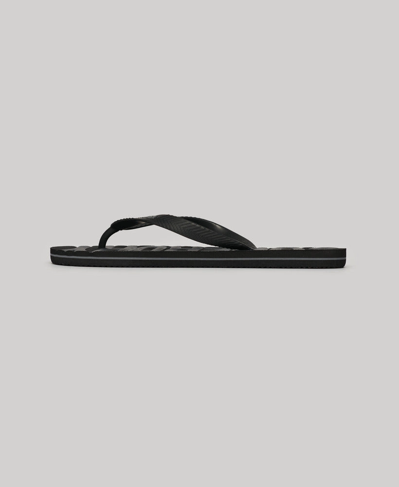 Vintage Vegan Flip Flop | Black Tonal