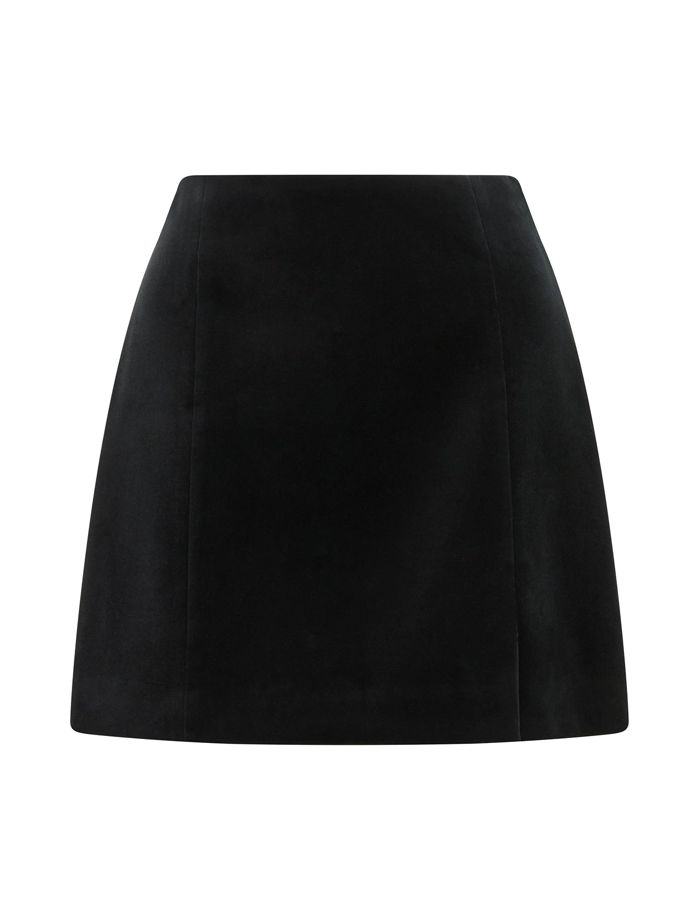 Violet Velvet Split Mini Skirt