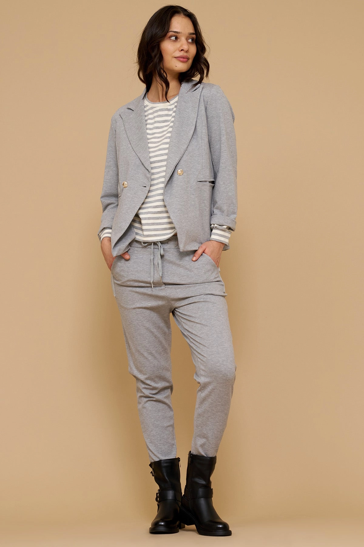 Vivian Blazer 85641-1 |  Grey Melange | Blazer fra Marta du Chateau