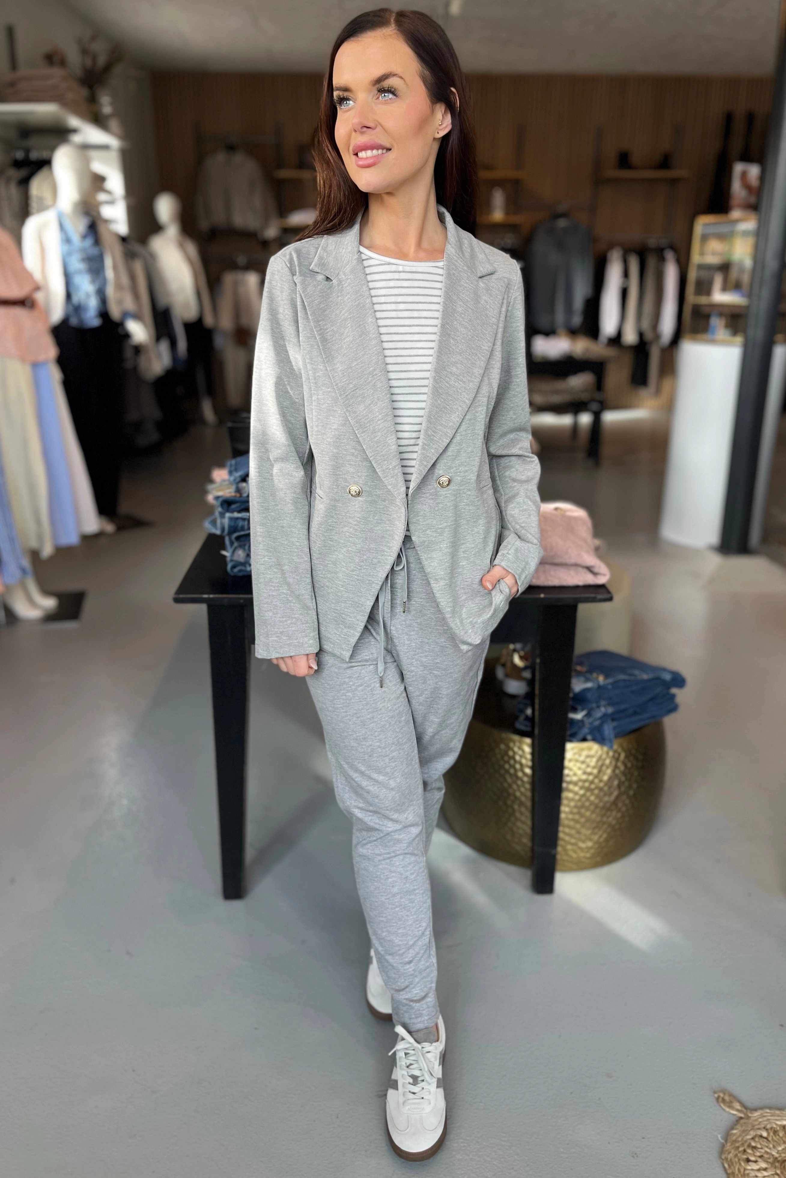 Vivian Blazer 85641-1 |  Grey Melange | Blazer fra Marta du Chateau