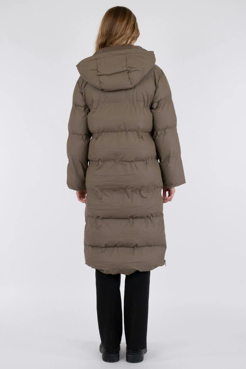 Viviana C Puffer Jacket | Dark Taupe | Jakke fra Neo Noir