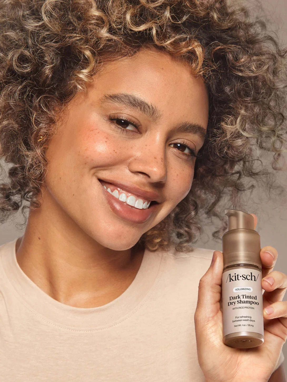 Volumizing Rice Protein Dry Shampoo - Dark Tinted