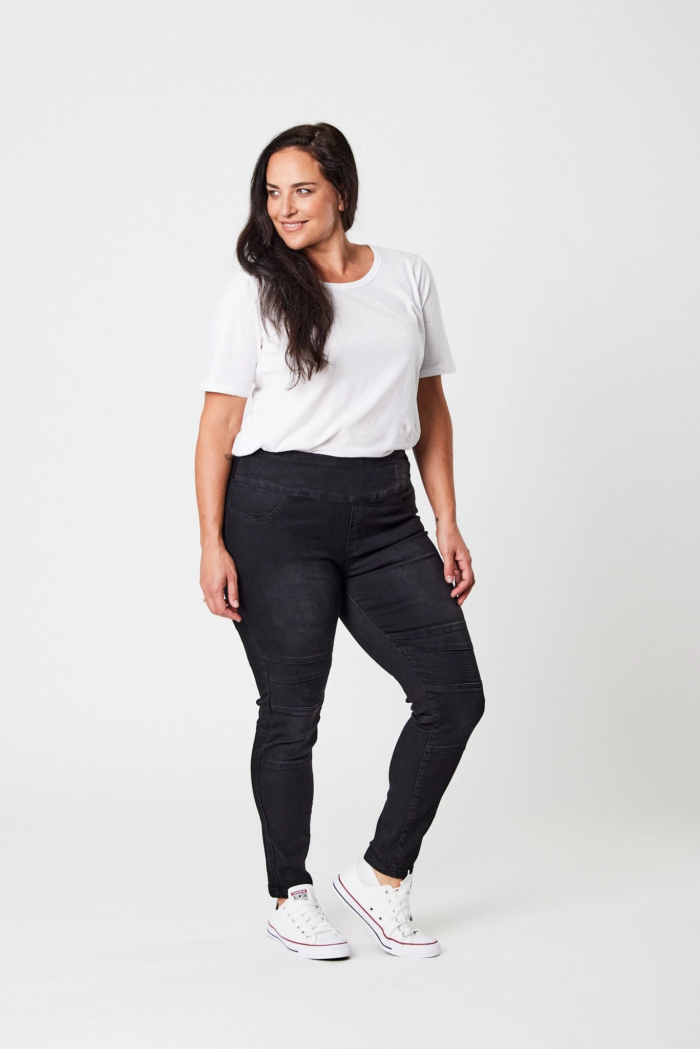 Wakee Lisa Stretch Denim Black