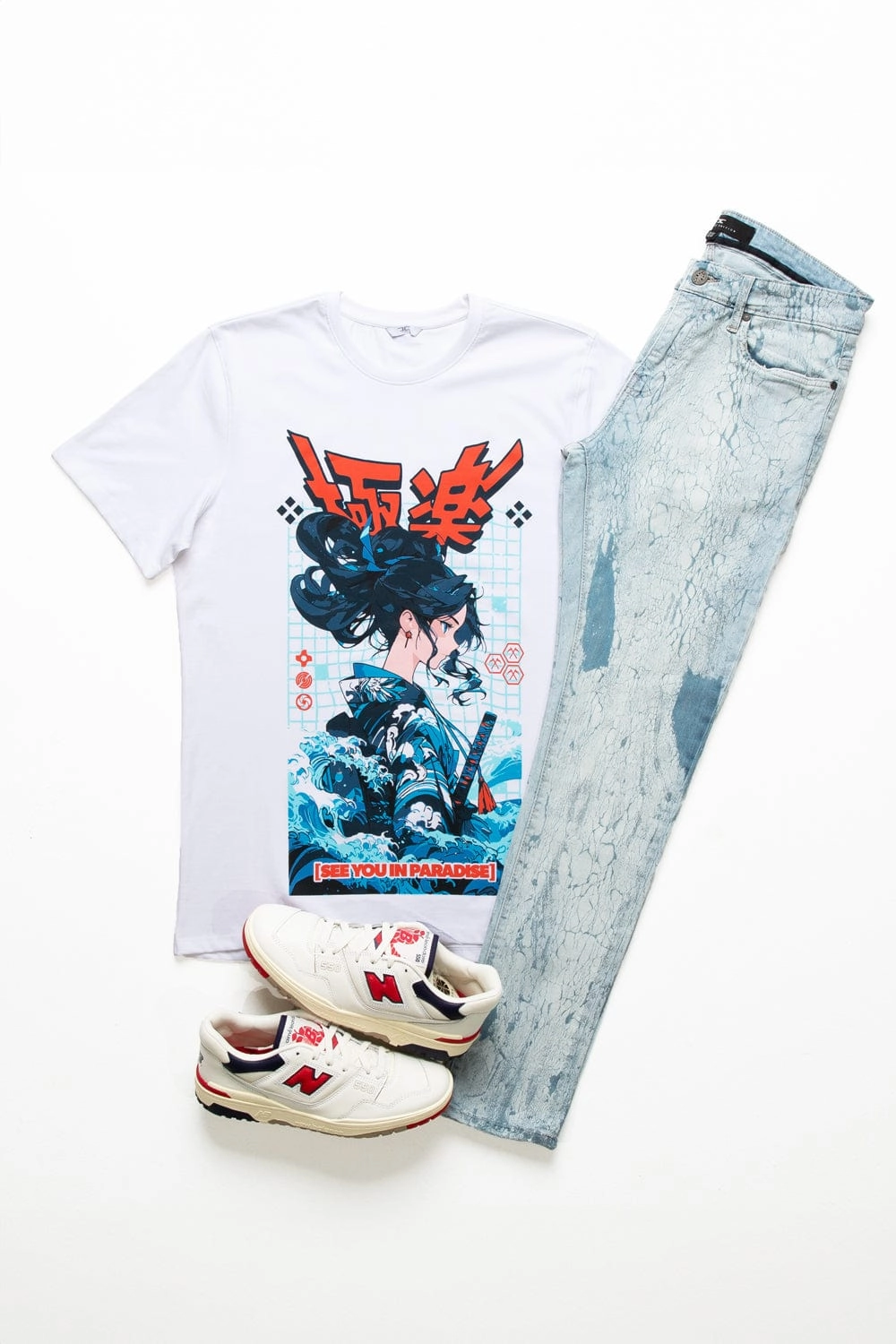 Water Samurai T-Shirt (White)