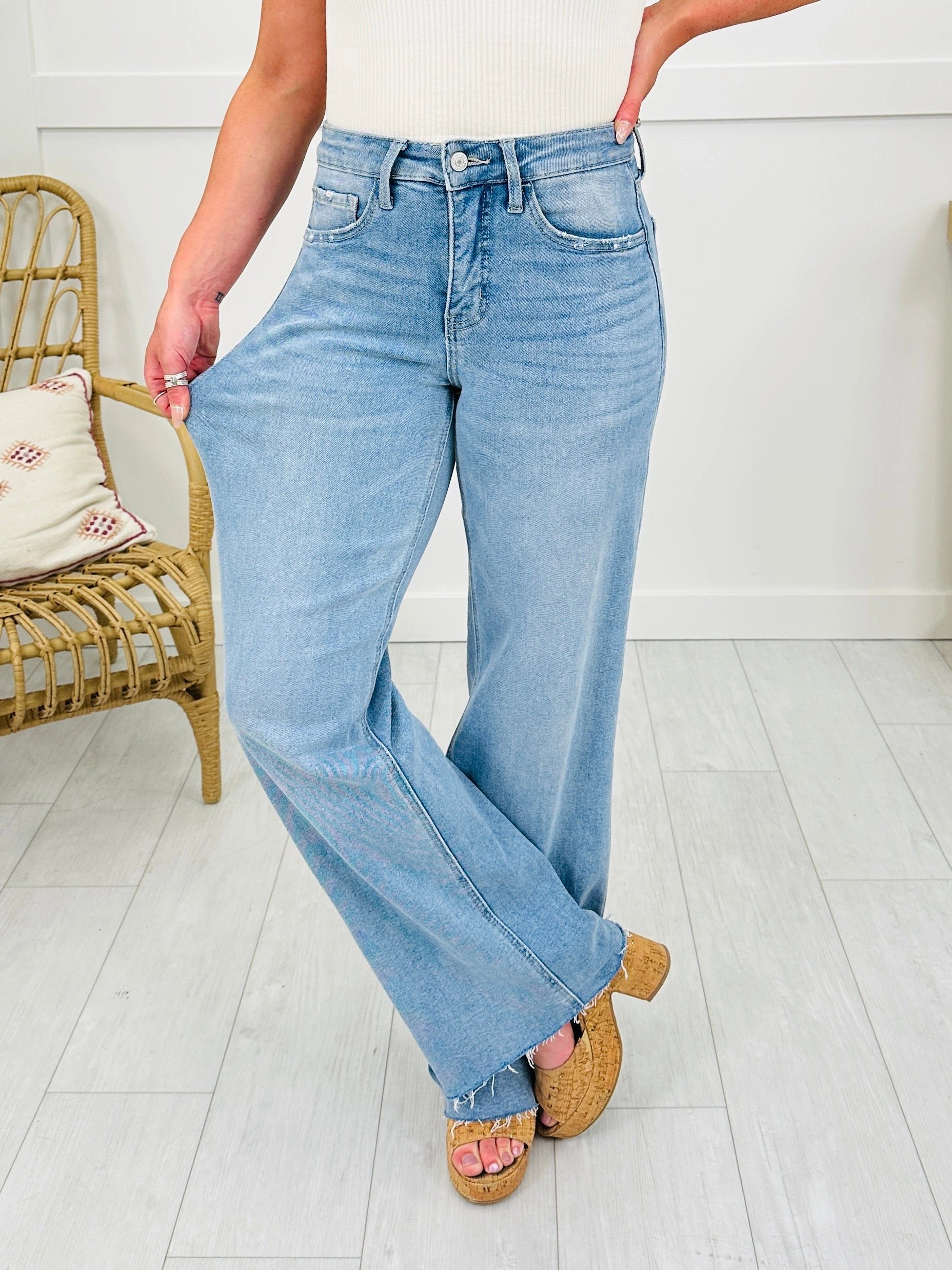 Wear Everywhere Wide Leg Tummy Control Jeans