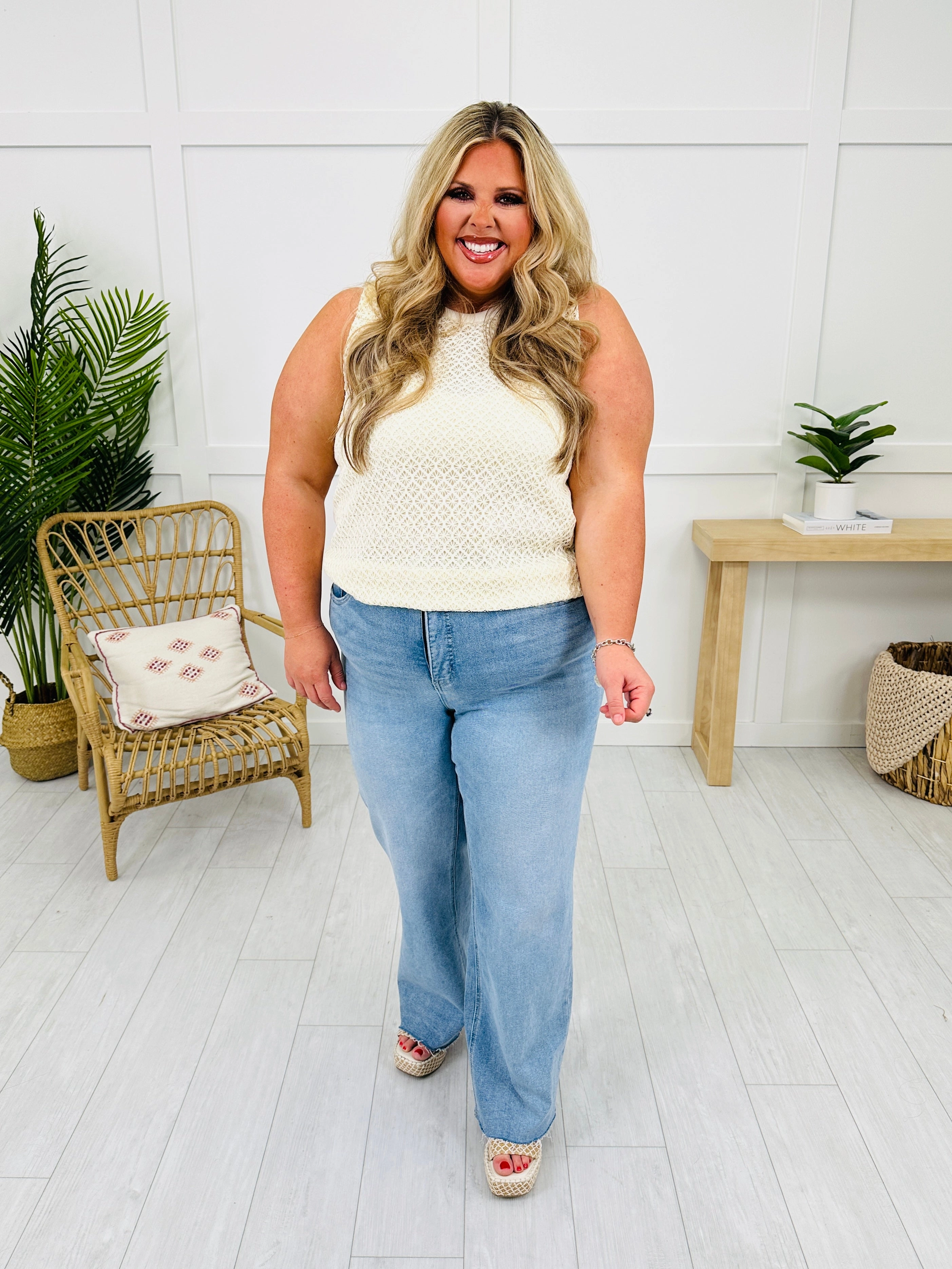 Wear Everywhere Wide Leg Tummy Control Jeans