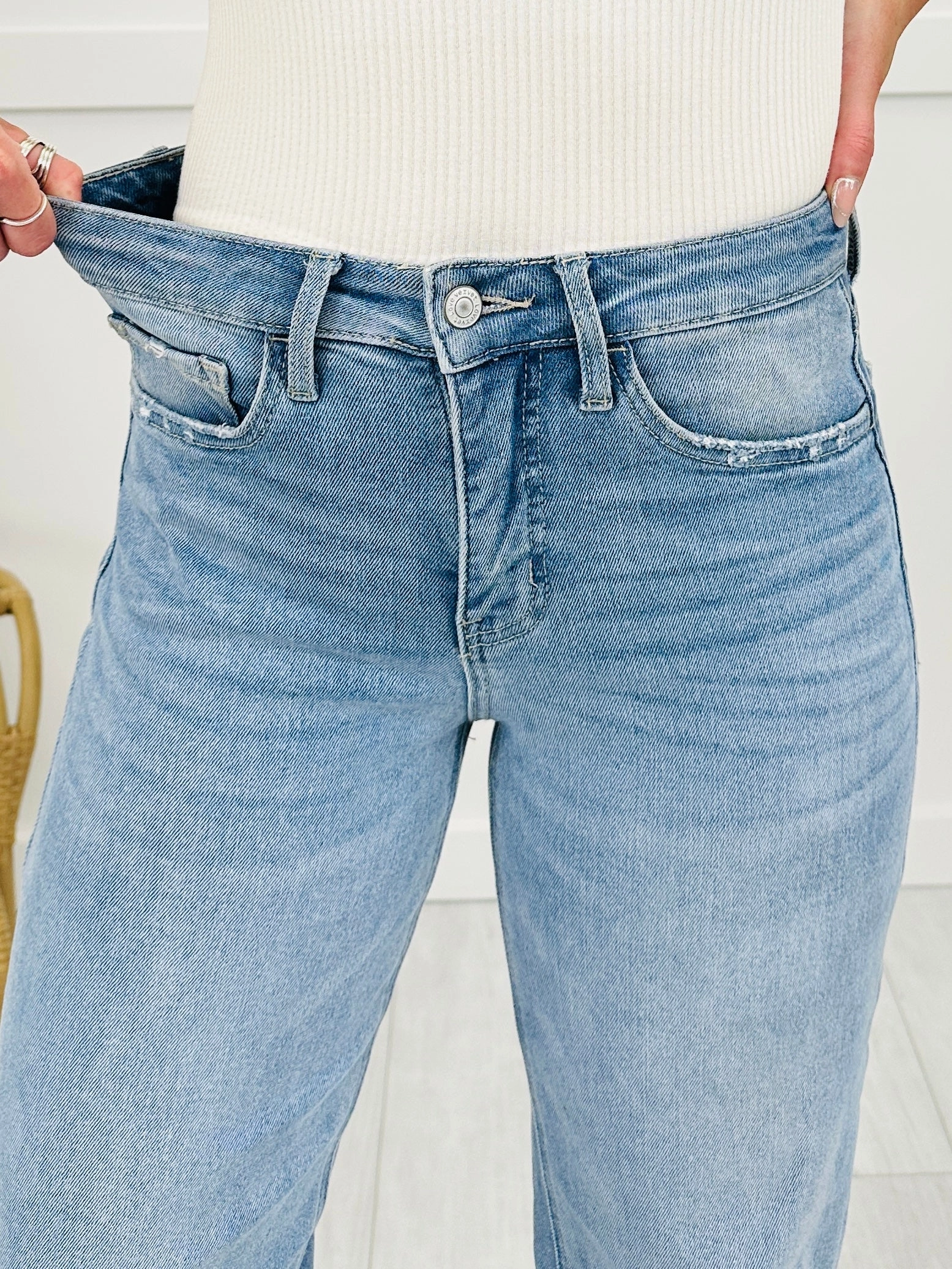 Wear Everywhere Wide Leg Tummy Control Jeans