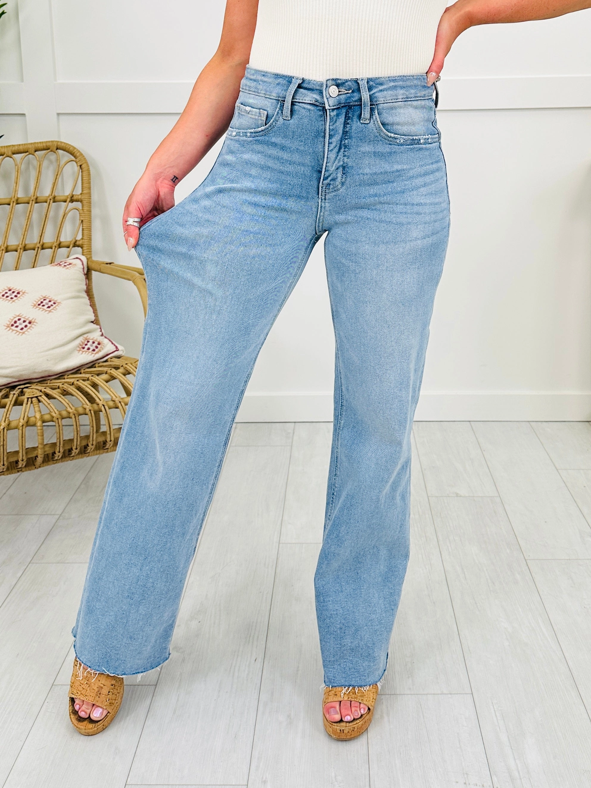 Wear Everywhere Wide Leg Tummy Control Jeans