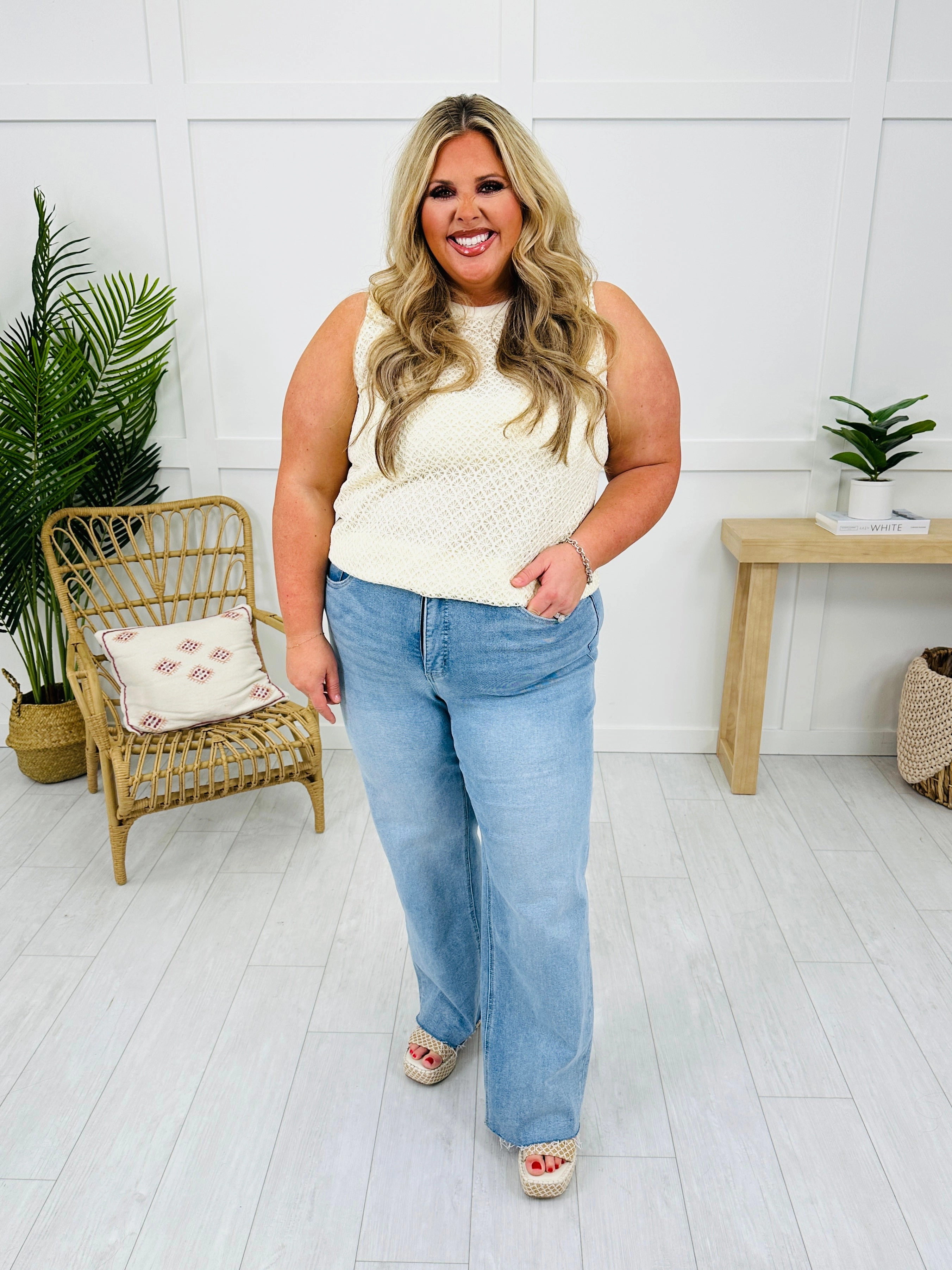 Wear Everywhere Wide Leg Tummy Control Jeans