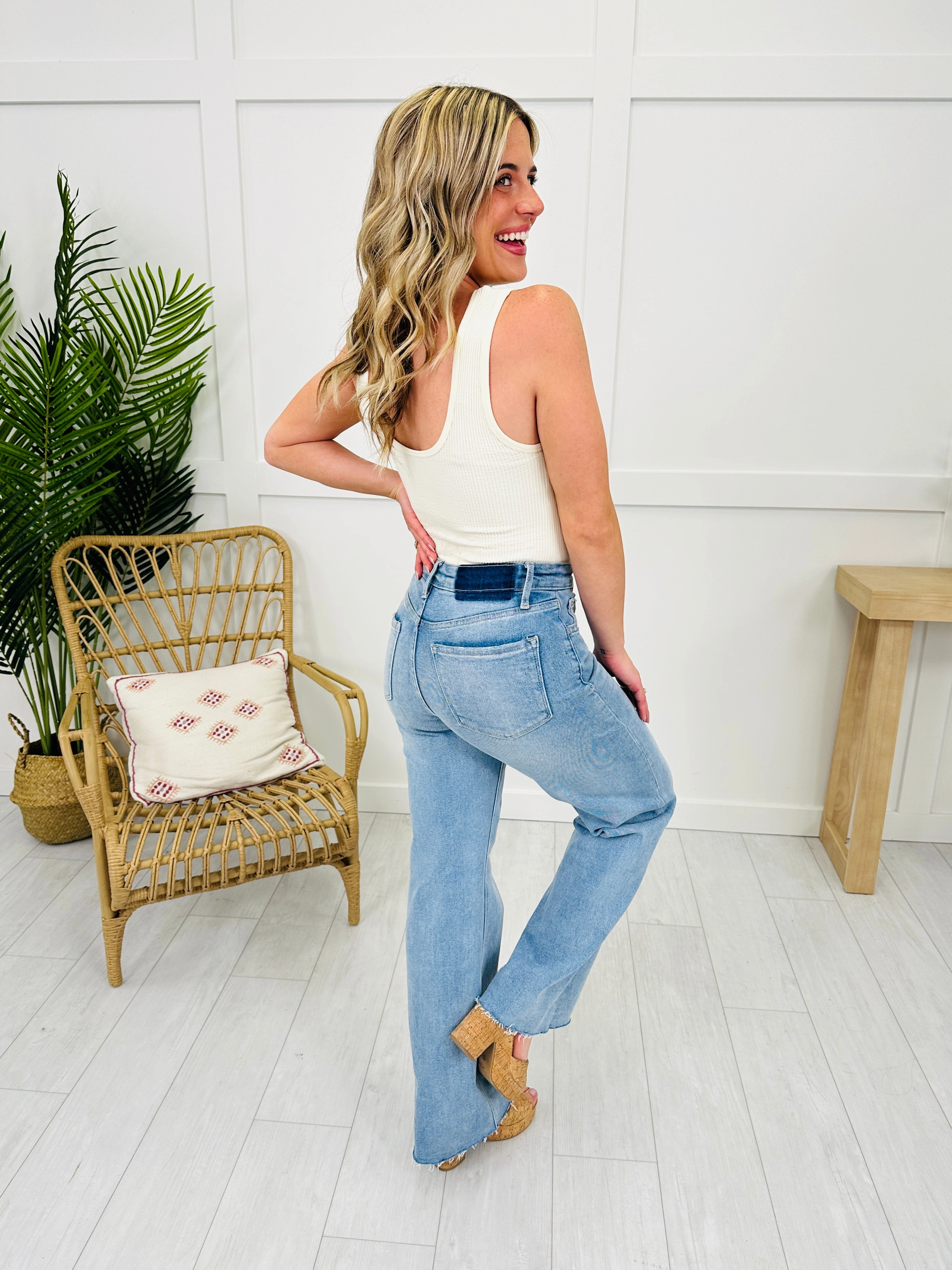 Wear Everywhere Wide Leg Tummy Control Jeans