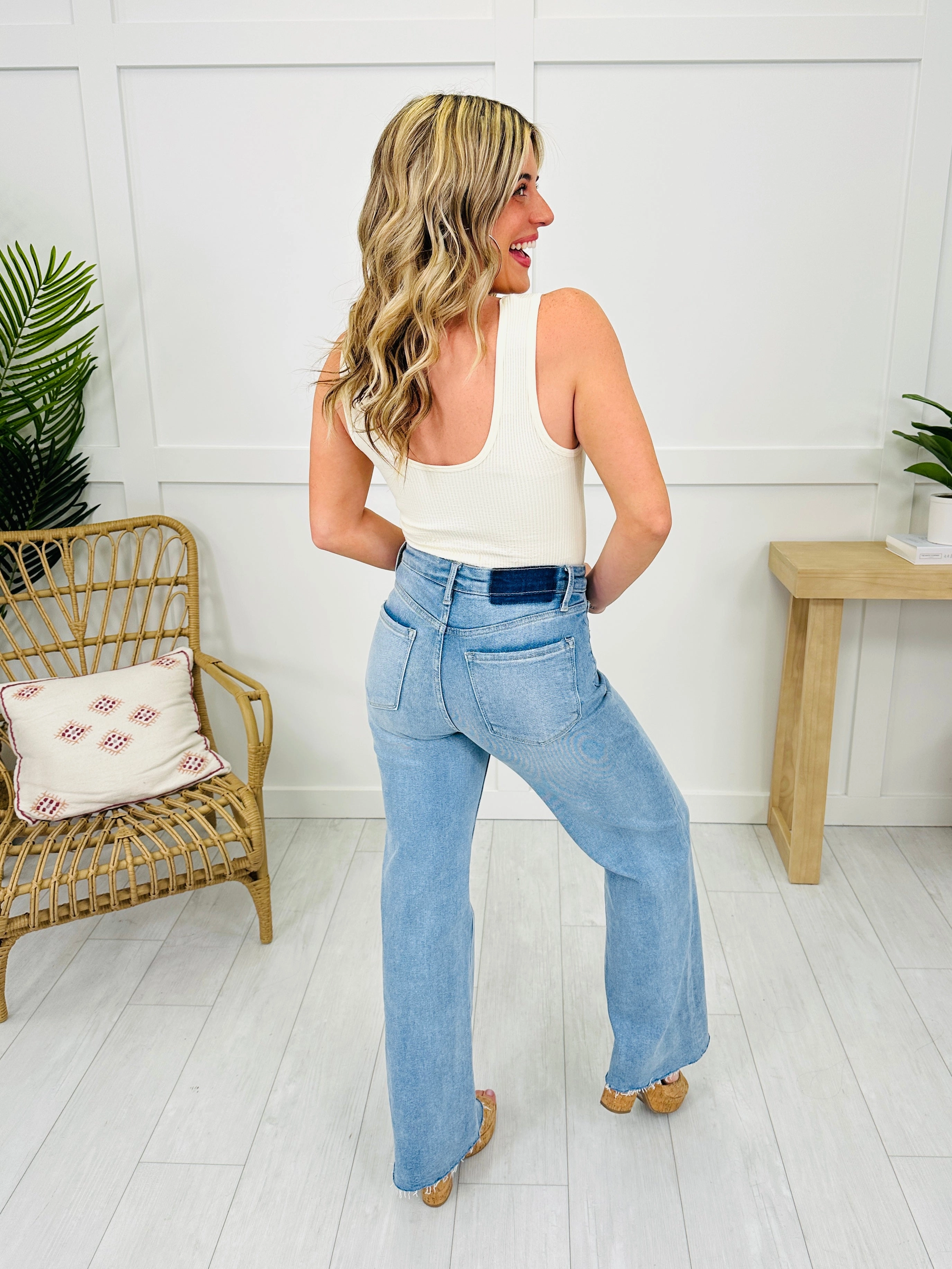 Wear Everywhere Wide Leg Tummy Control Jeans