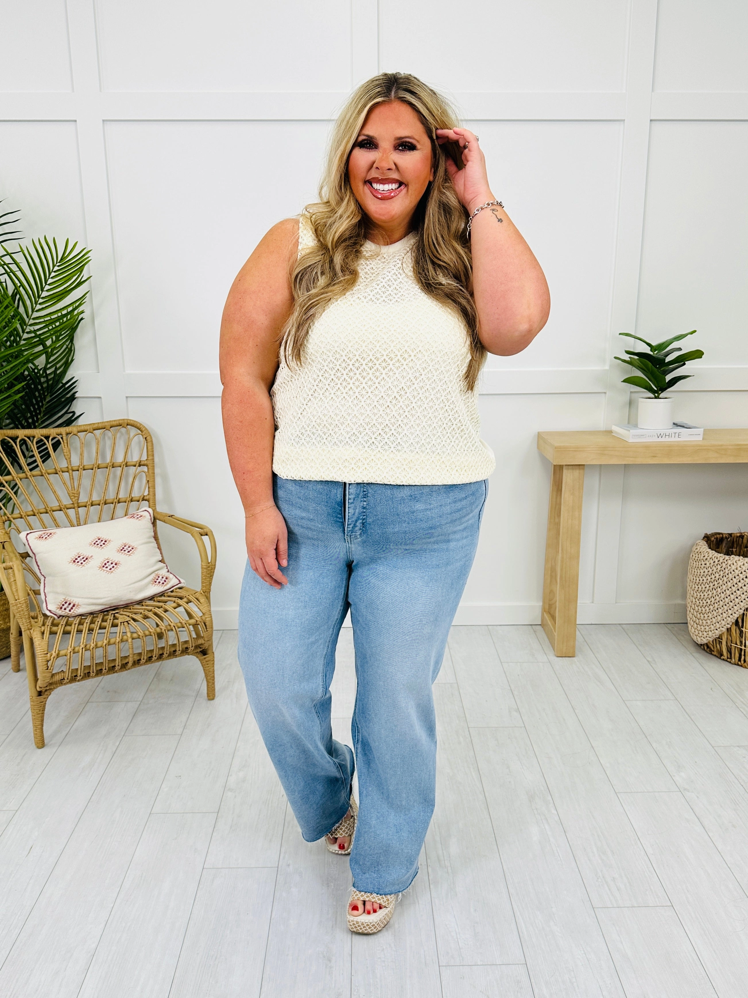 Wear Everywhere Wide Leg Tummy Control Jeans