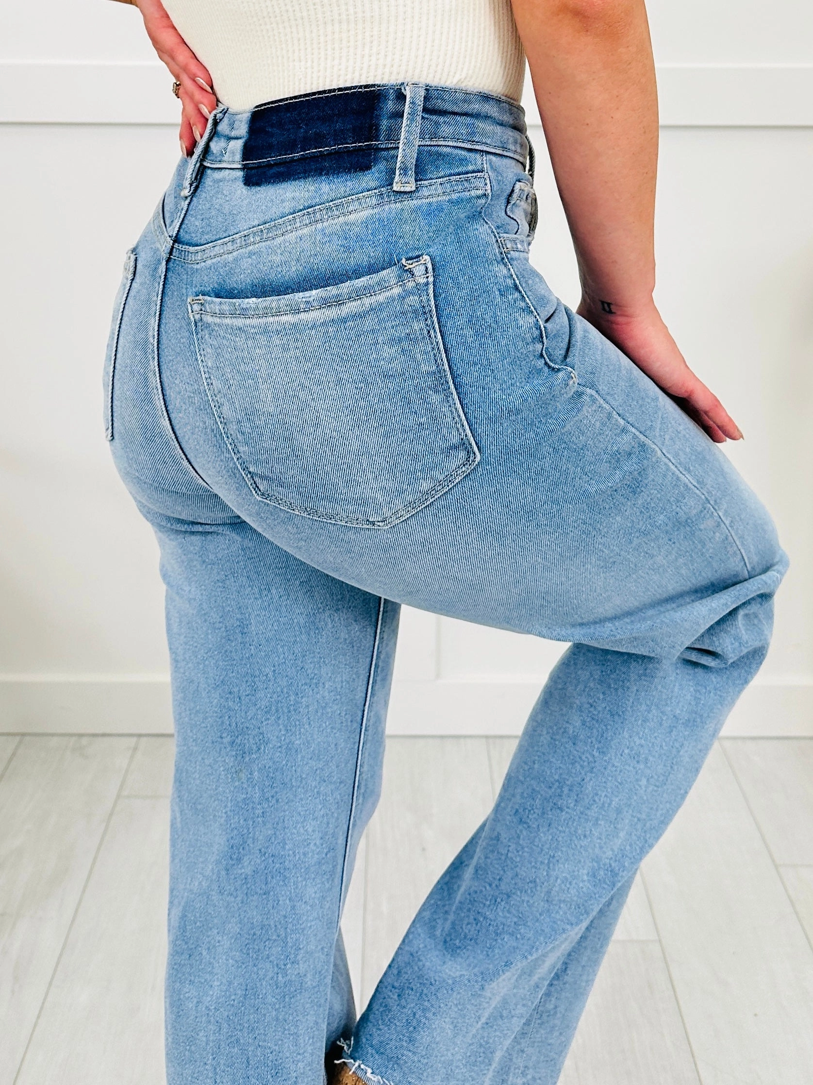 Wear Everywhere Wide Leg Tummy Control Jeans