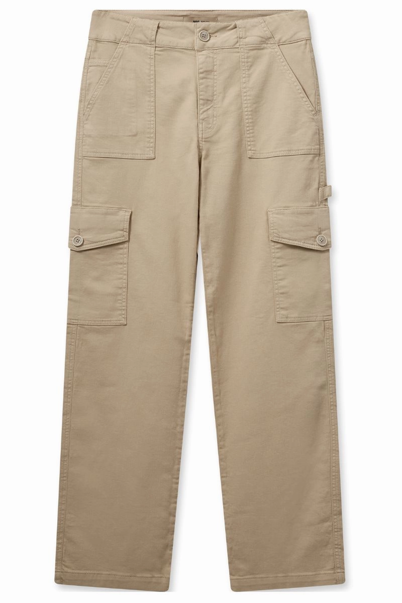 Weneta Molle Cargo Pant | Cement | Bukser fra Mos mosh