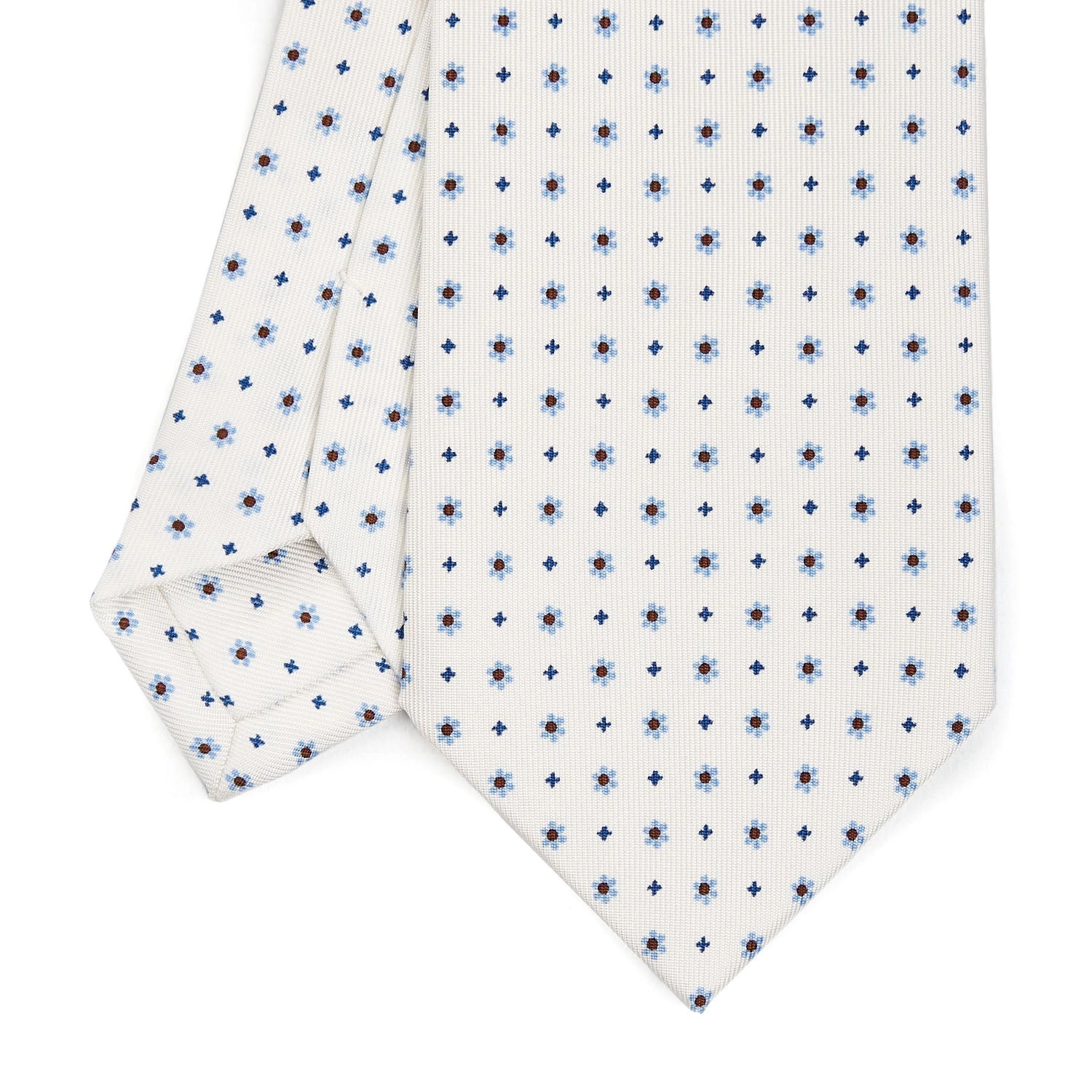 WHITE SARTORIAL CLASSIC SILK TIE