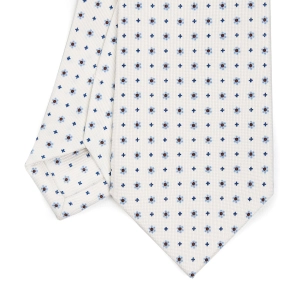 WHITE SARTORIAL CLASSIC SILK TIE