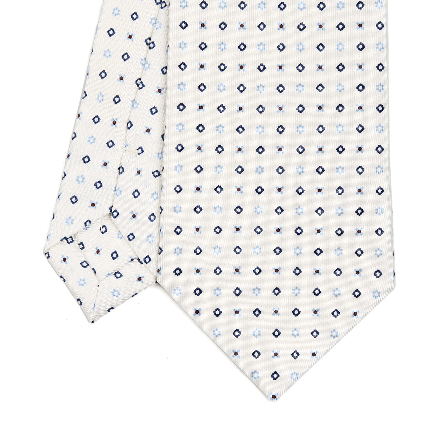 WHITE SARTORIAL CLASSIC SILK TIE