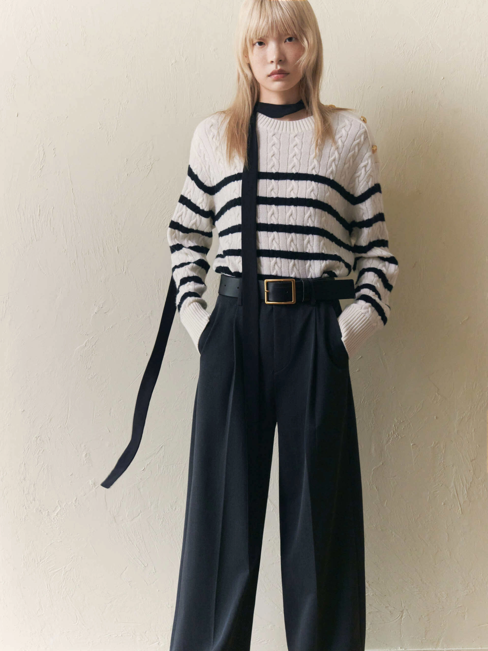 Wide Leg Tailored Pants