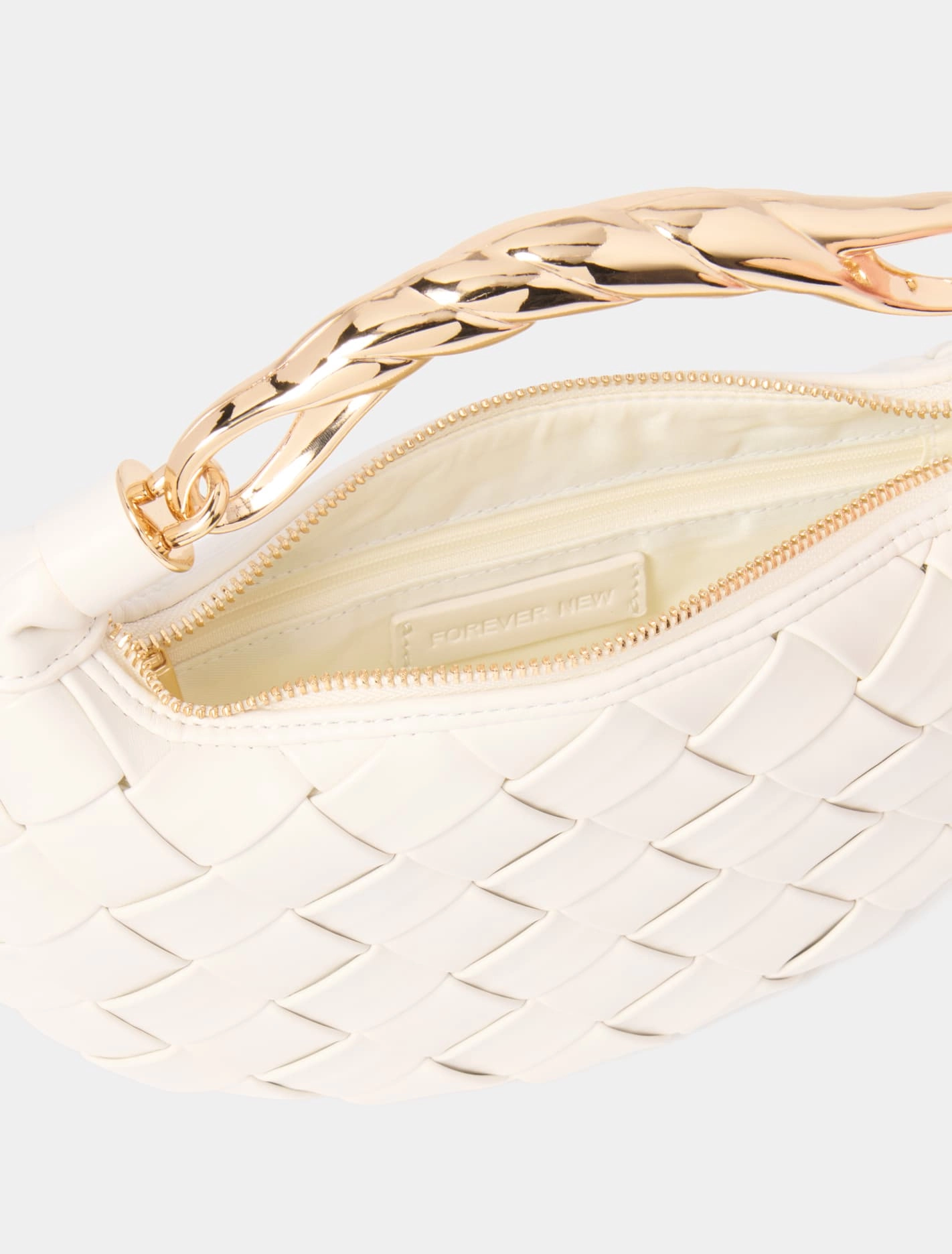 Willa Weave Metal Handle Bag