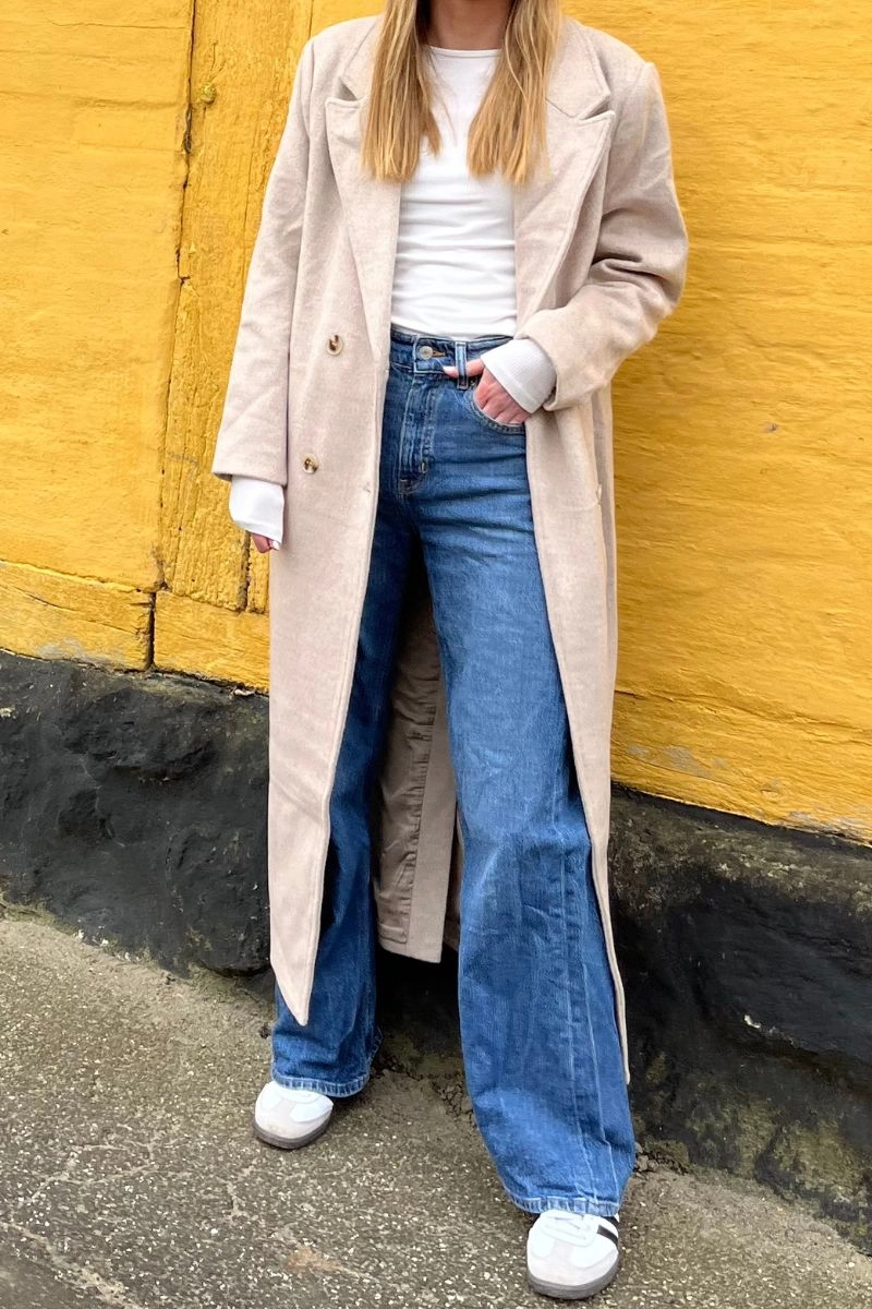 Williams Wool Coat 157467 | Beige Melange | Jakke fra Neo Noir