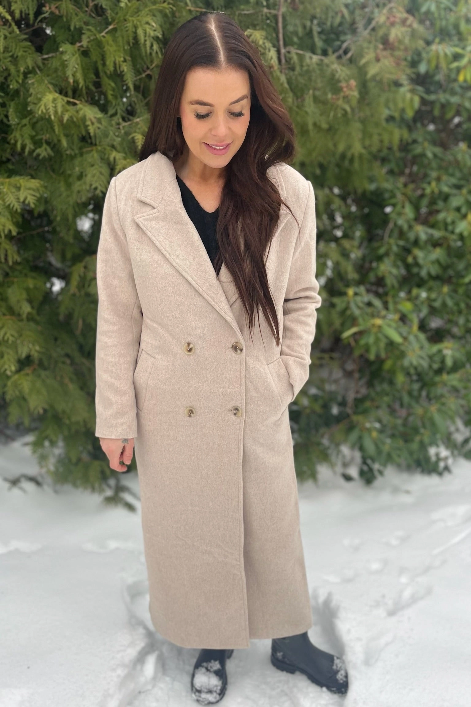 Williams Wool Coat 157467 | Beige Melange | Jakke fra Neo Noir