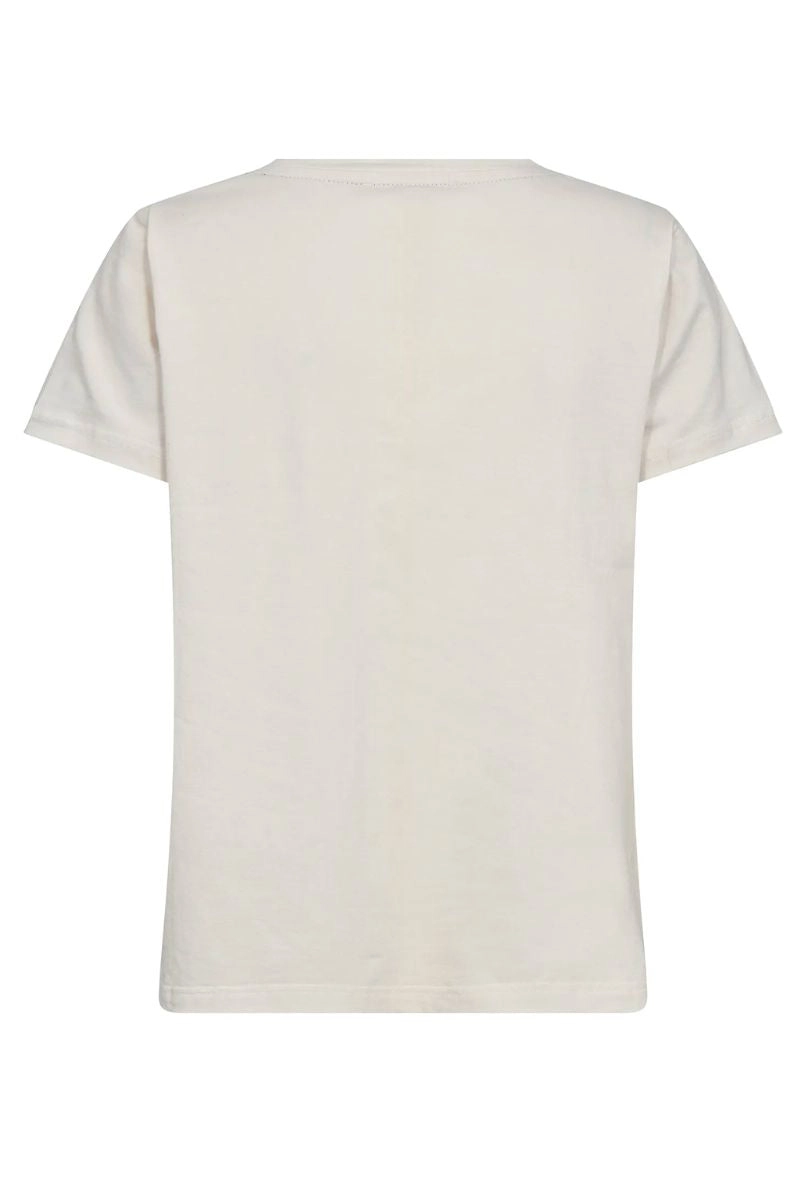Wing O-SS Deco Tee | Sea Salt | T-Shirt fra Mos Mosh