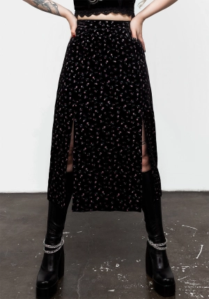 Woe Midi Split Skirt