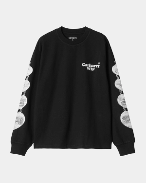 Women’s Chain Long Sleeve T-Shirt | Black