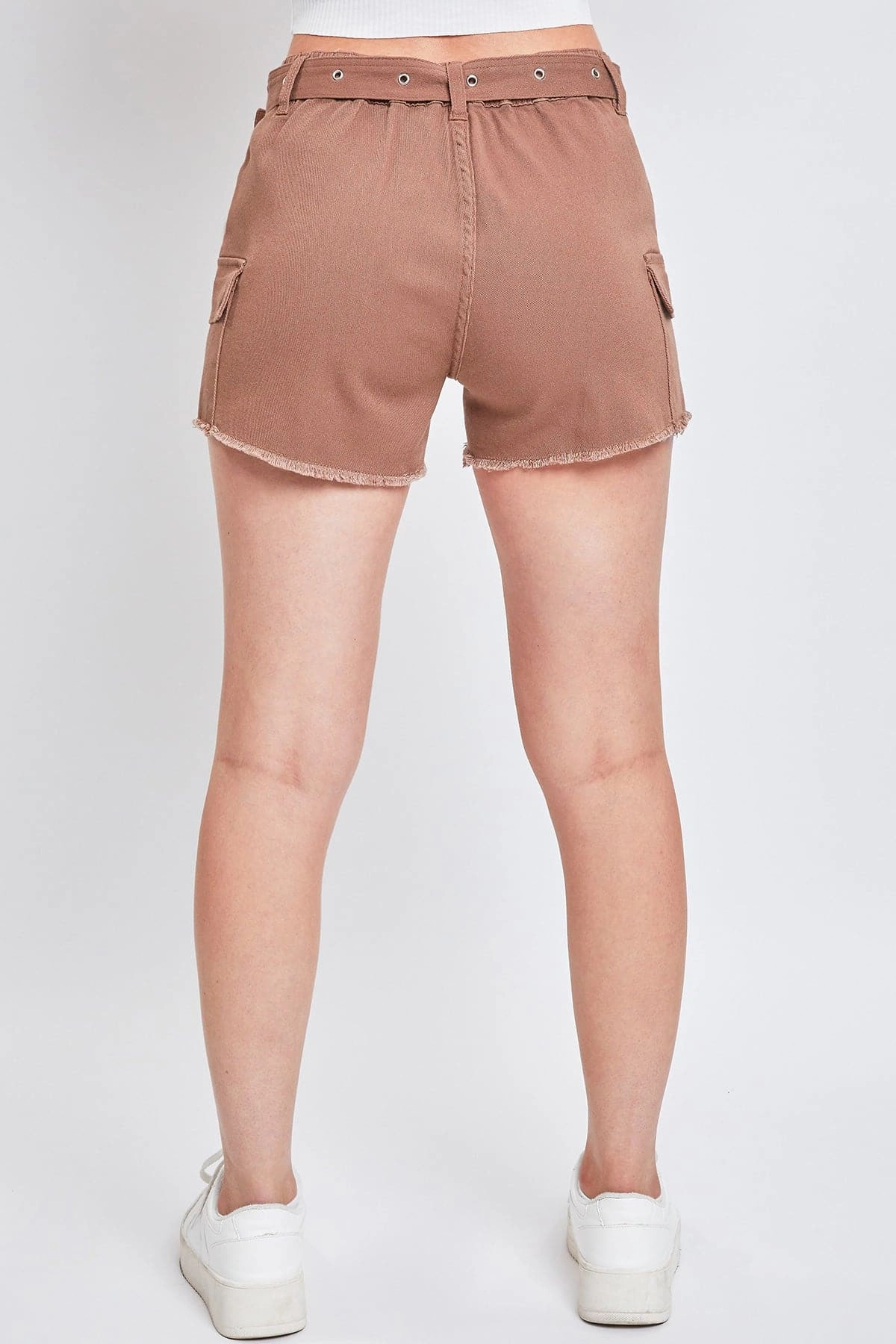 Women’s High Rise Belted Cargo Shorts