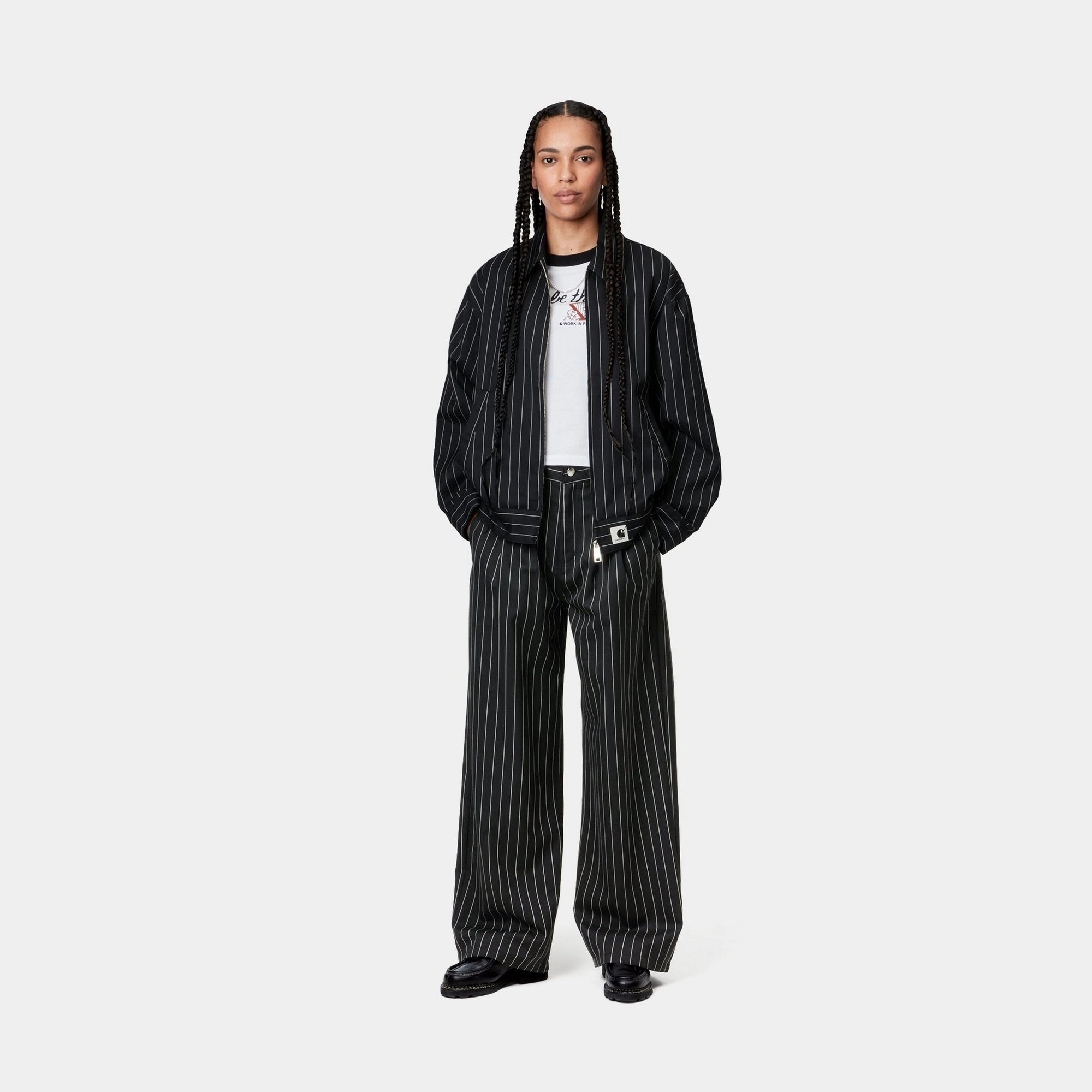 Women’s Seaton Stripe Pant | Black / Wax