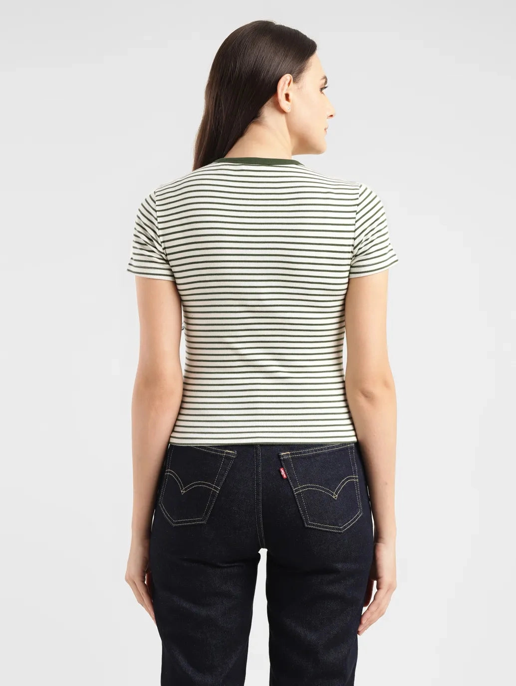 Women's Striped Crew Neck T-shirt