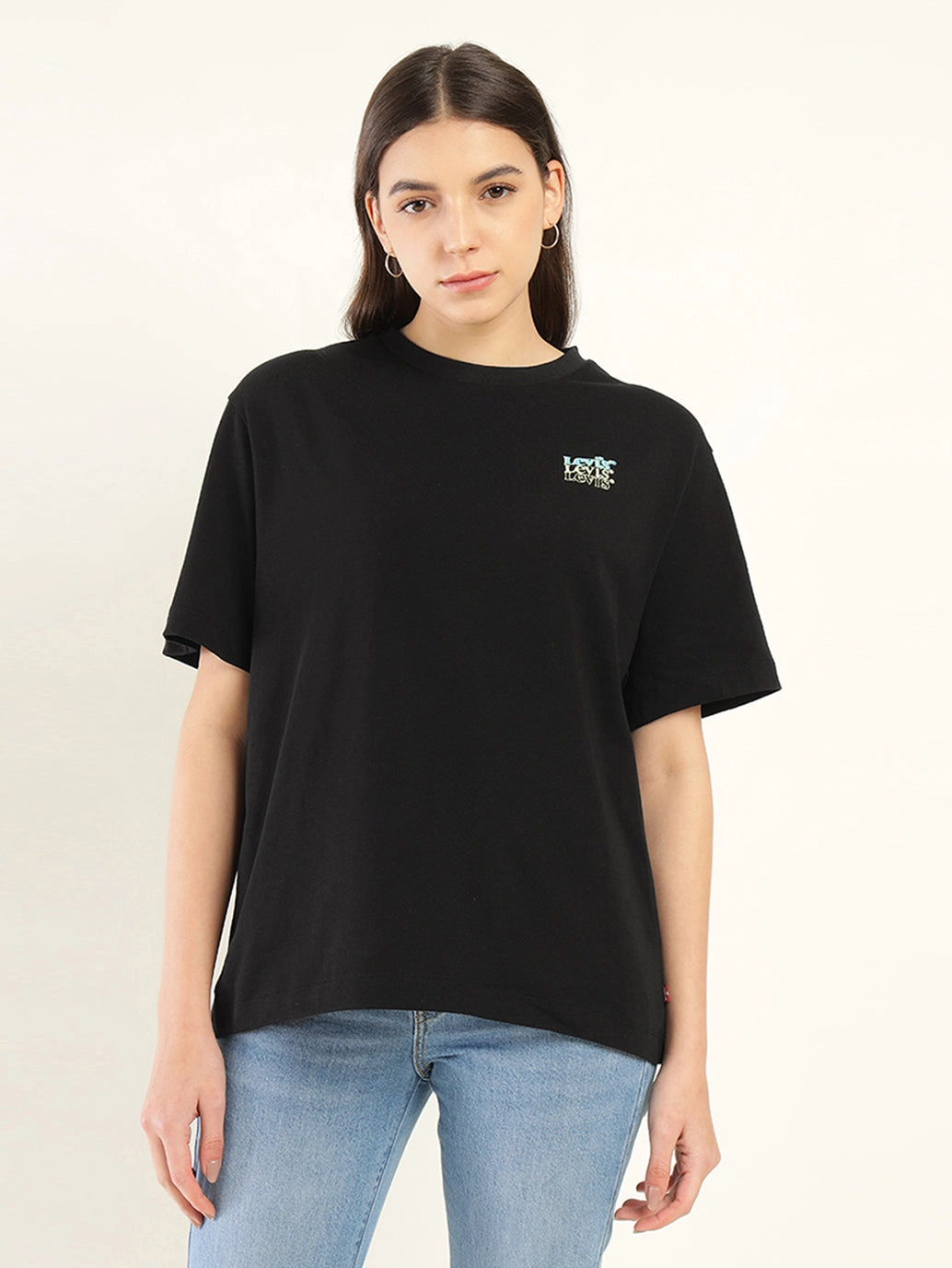Women's Typographic Oversized T-Shirt