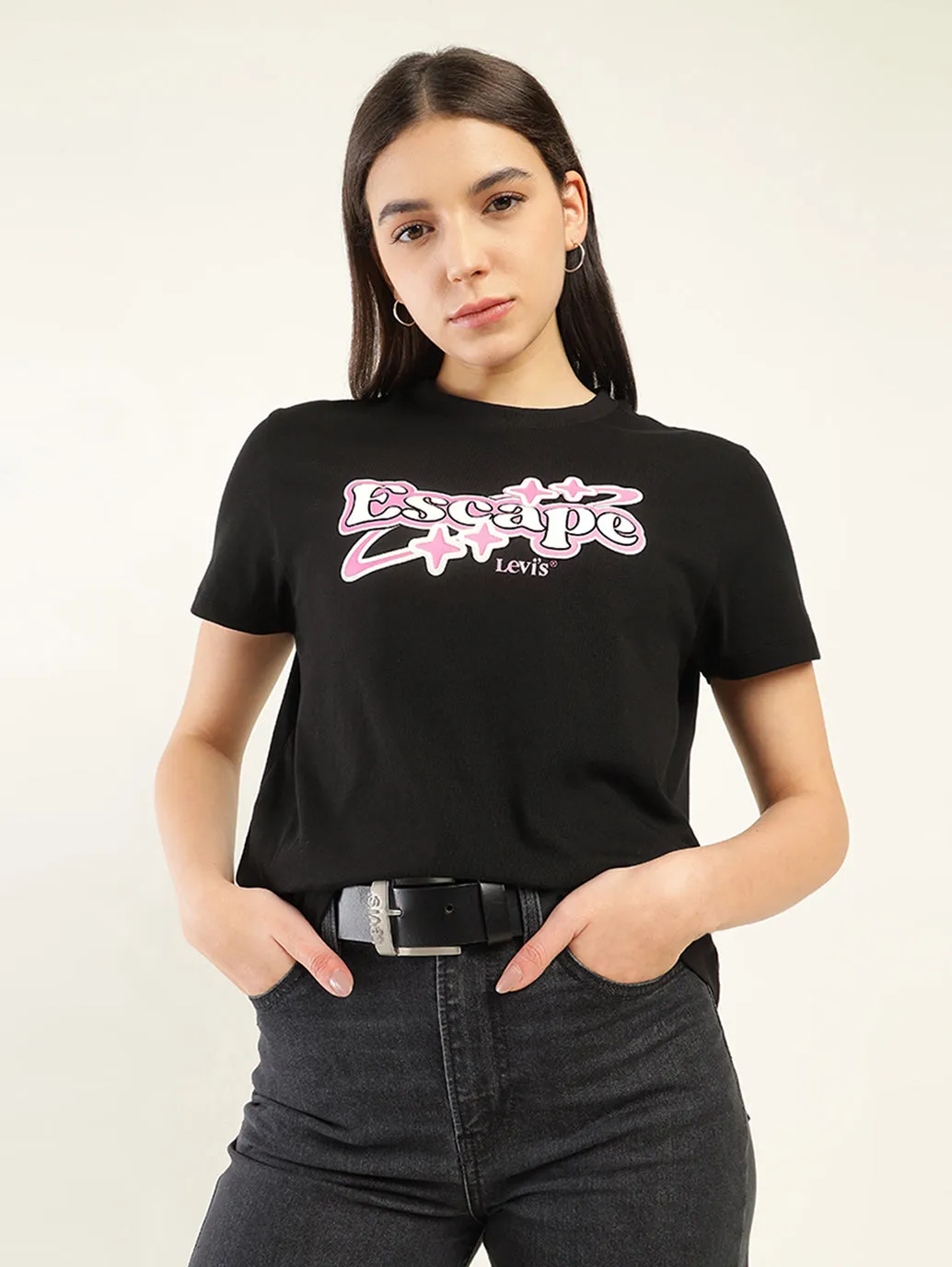 Women's Typography Relaxed Fit T-Shirt
