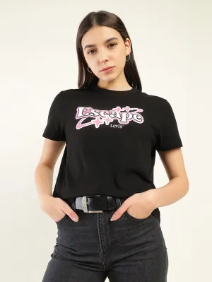 Women's Typography Relaxed Fit T-Shirt