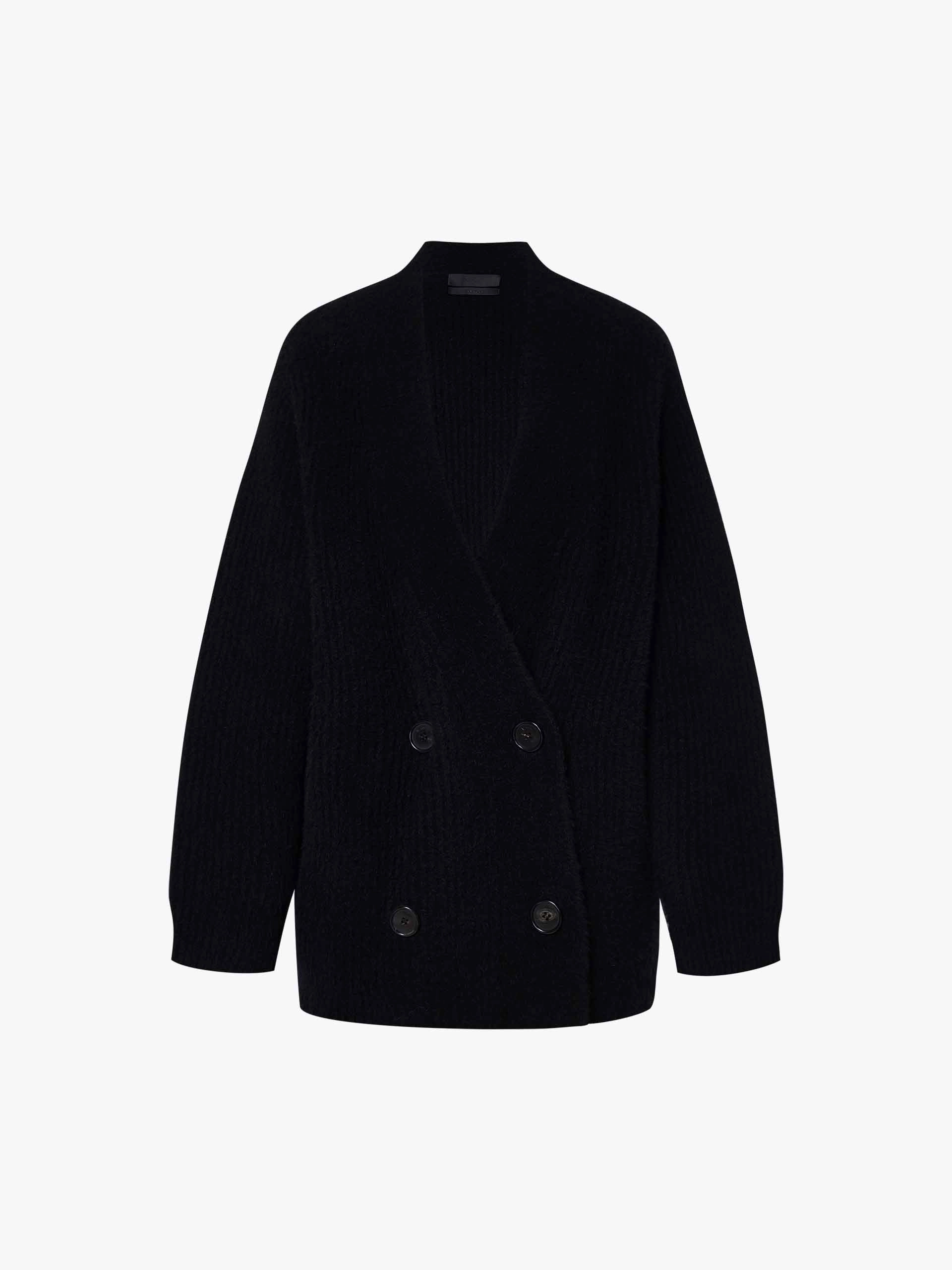 Wool Blend Mid Knit Cardigan