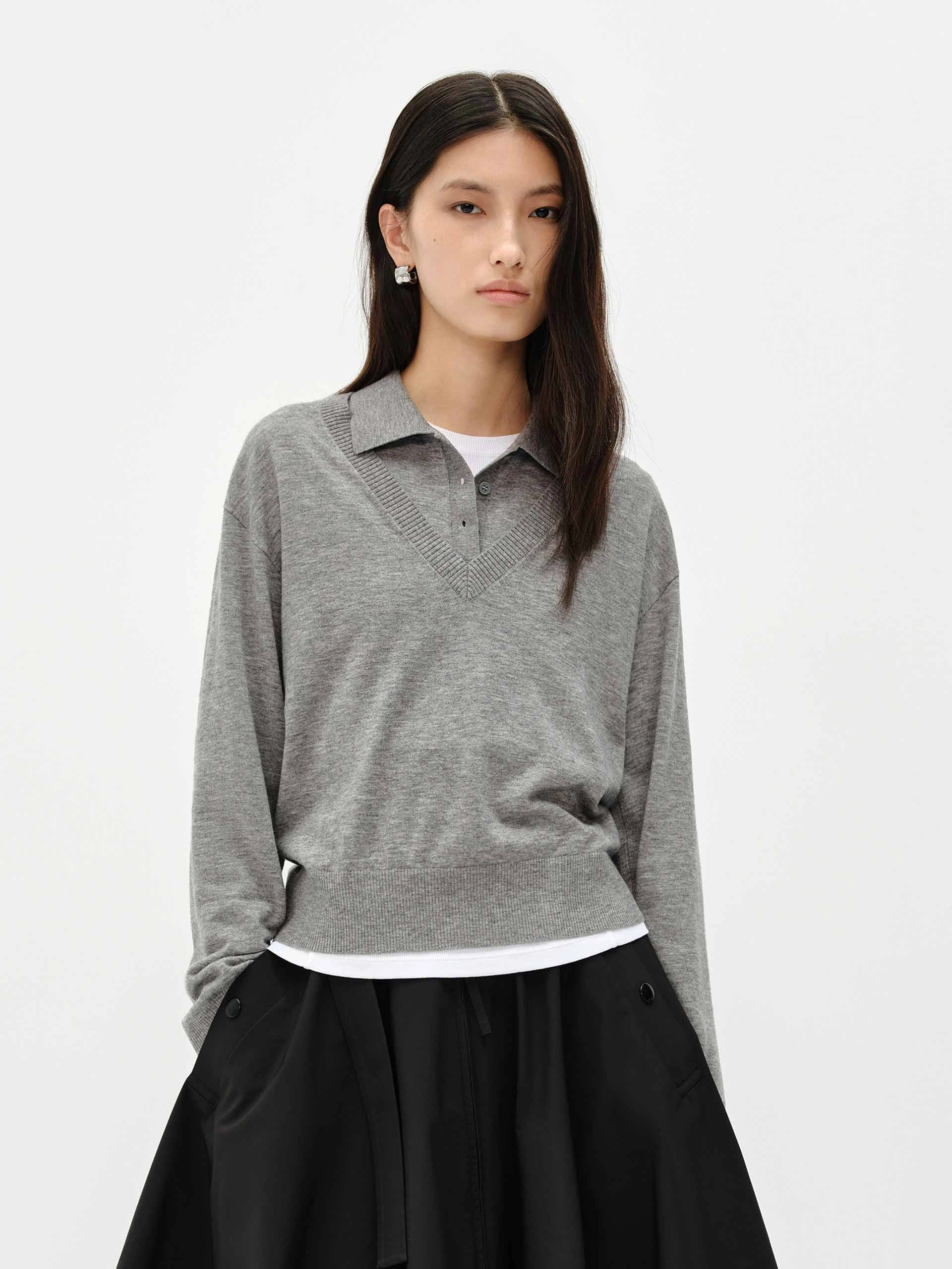 Wool Blend Sweater Set