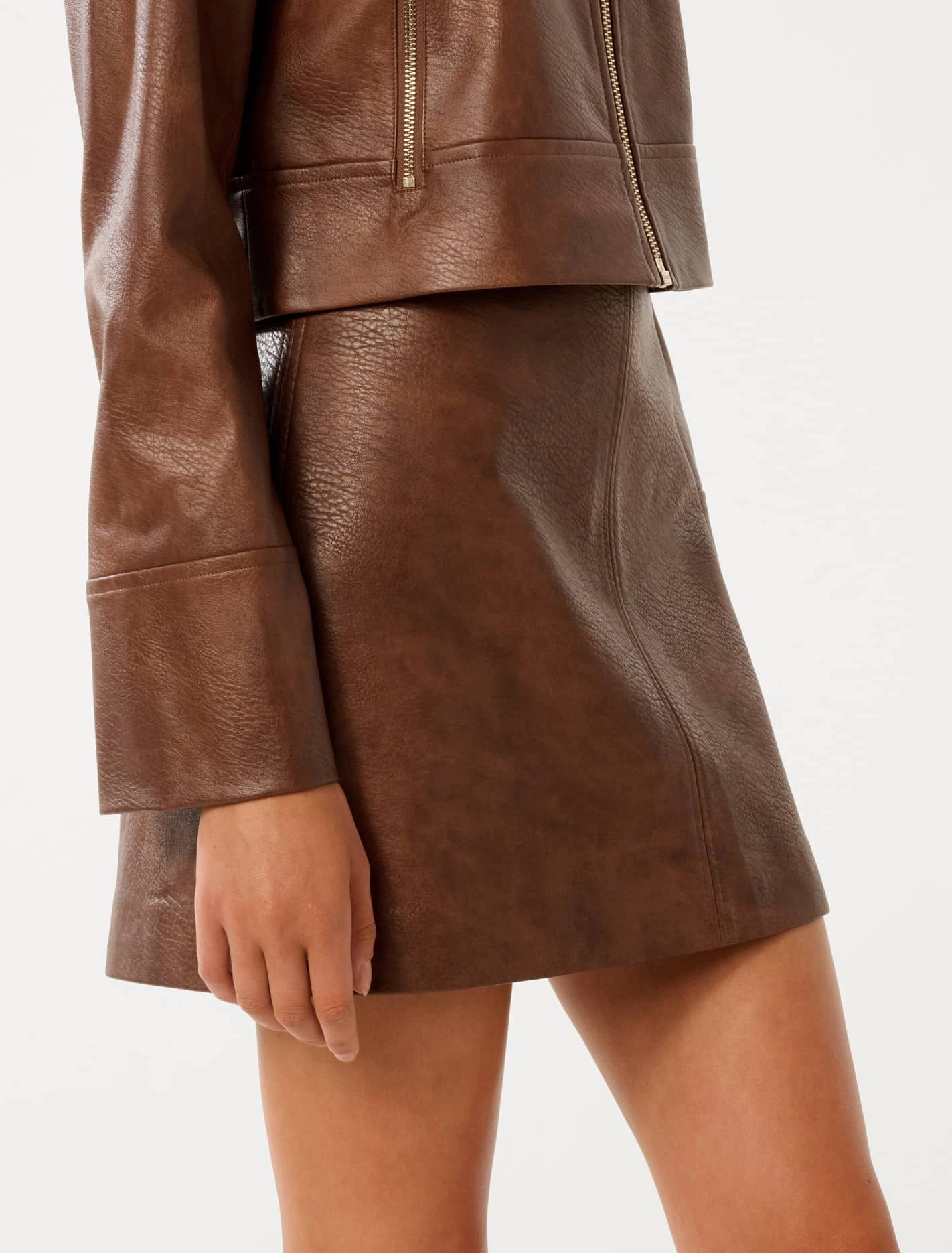 Wren Vegan Leather Mini Skirt