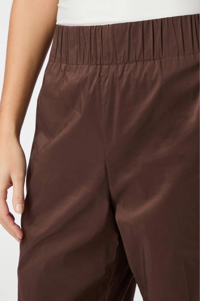 Yana Poplin Pants | Dark Brown | Bukser fra Neo Noir
