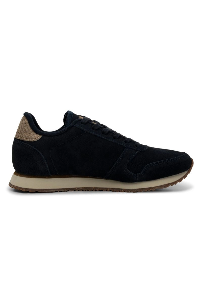Ydun Suede Zipper | Dark Navy | Sneakers fra Woden