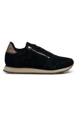 Ydun Suede Zipper | Dark Navy | Sneakers fra Woden