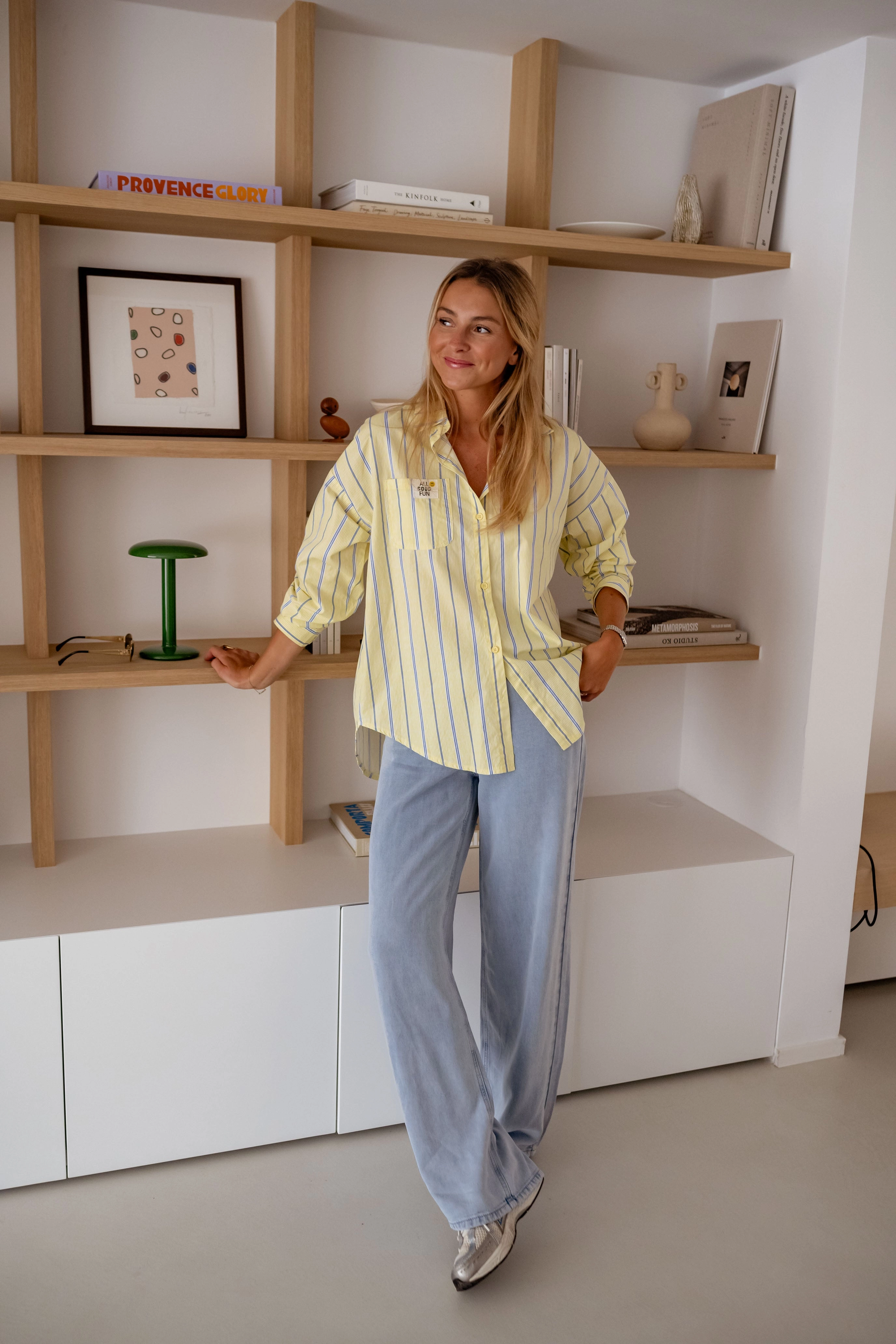 Yellow Striped Happy Shirt