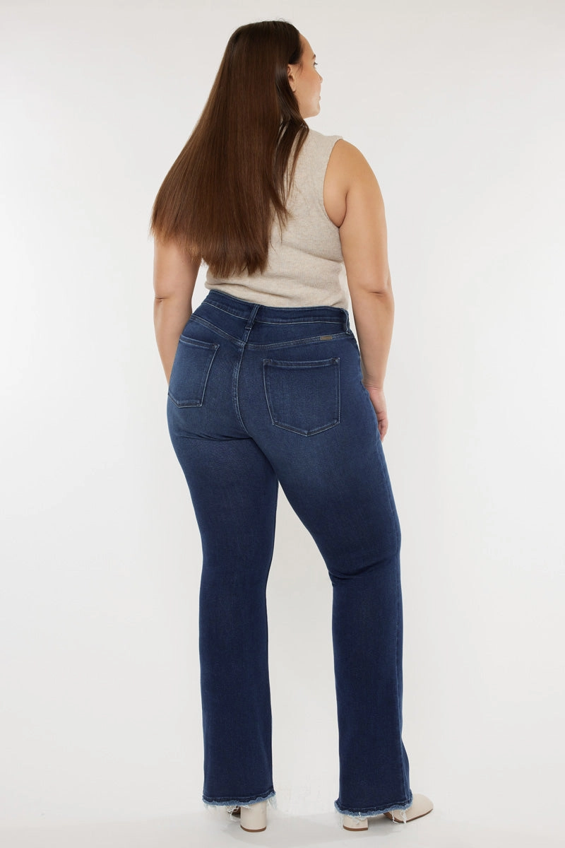 Yvette High Rise Flare Jeans (Plus Size)