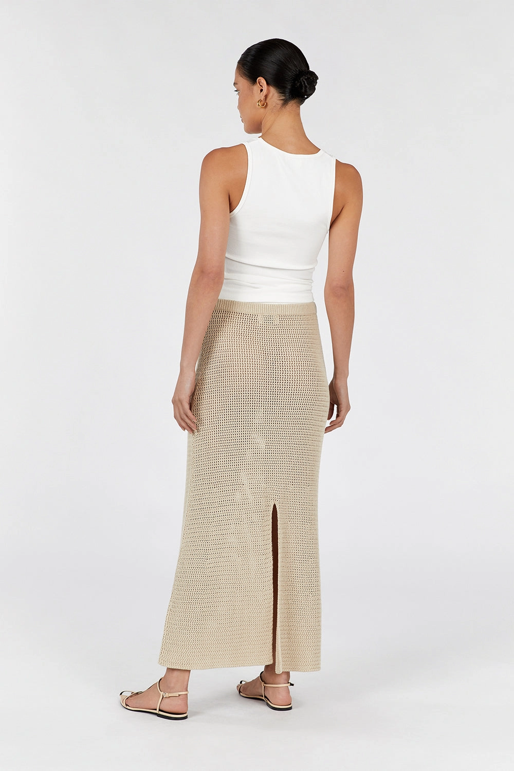 ZADIE NATURAL CROCHET SKIRT